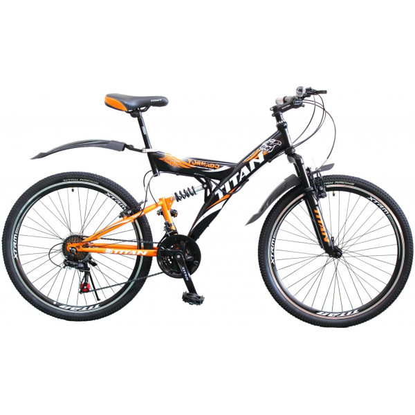 Велосипед Titan Tornado 26" (orange-black-white)